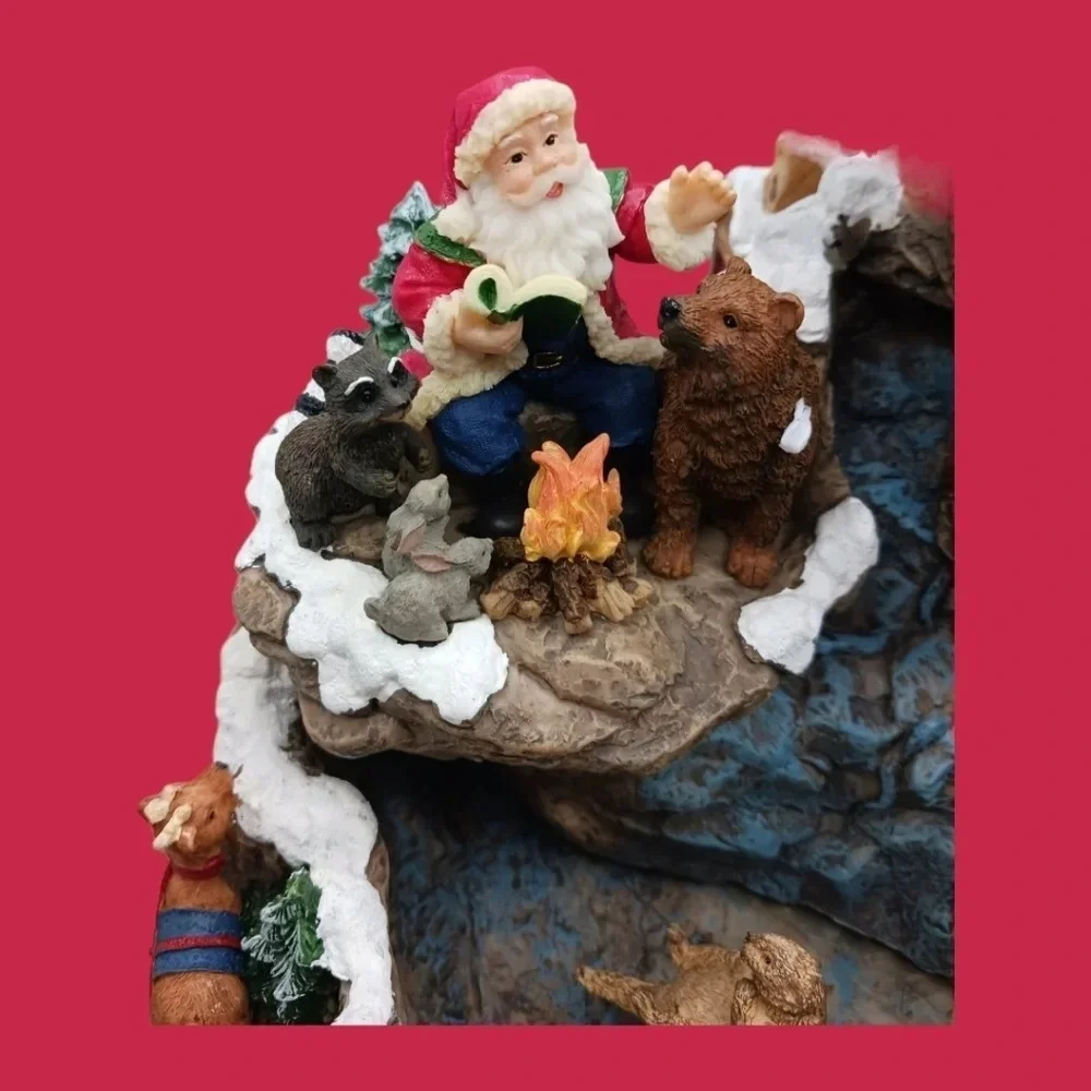 Traditions vtg christmas decorative table top fountain